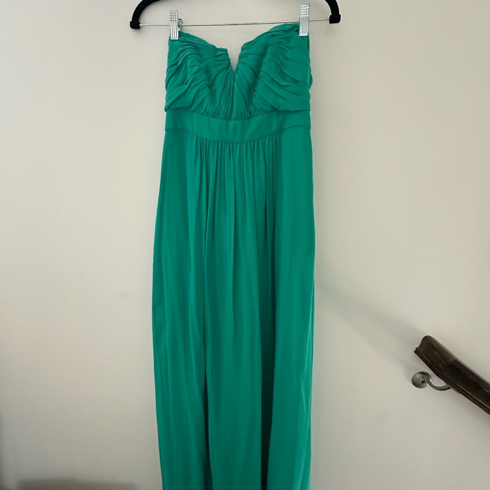 Ted Baker Strapless Dress in Vibrant Green